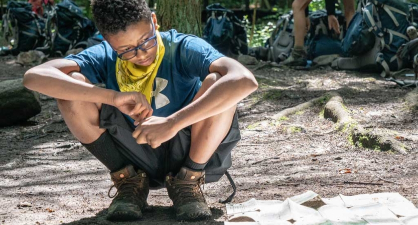 backpacking camp for teens in baltimore